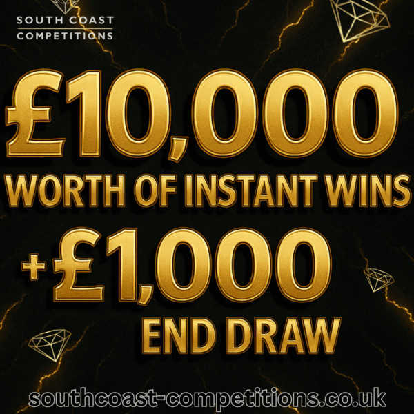 £10,000 worth of instants + £1,000 end draw!